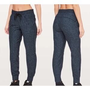 Lululemon Ready To Rulu Jogger Pant 29" Heathered True Navy Black W5BCJS Size 2